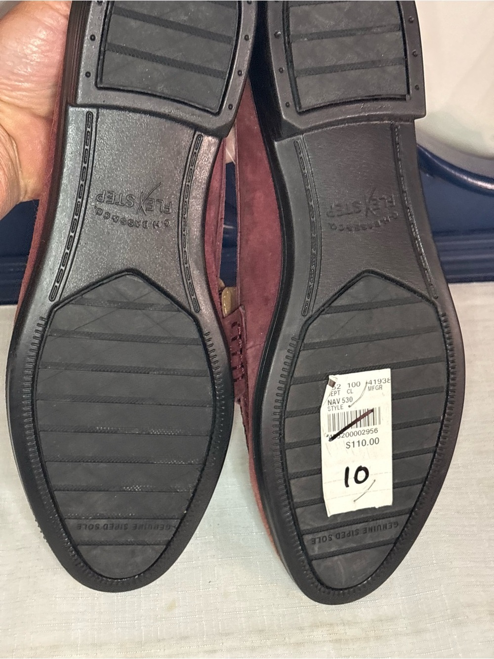 Bass  Flex Step Women's Nicole Mulberry Mule Loafer Slip-On Shoes Size 10 NWT - Picture 4 of 4